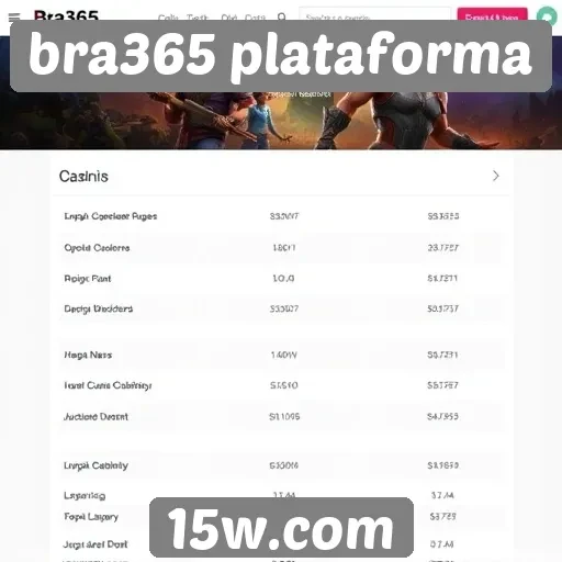 Comparativo de Jogos e Recursos na Bra365